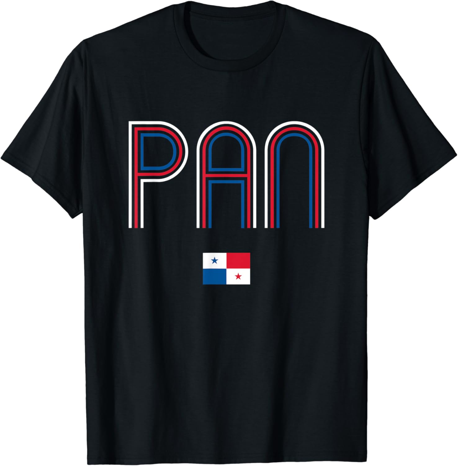 Retro Panama Flag Tee Panamanian Pride Vintage Panama T